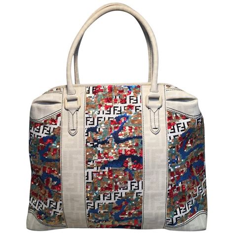 fendi multicolor canvas bag|Fendi tote bag canvas.